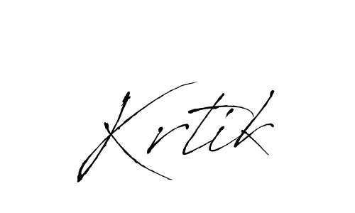 The best way (Antro_Vectra) to make a short signature is to pick only two or three words in your name. The name Krtik include a total of six letters. For converting this name. Krtik signature style 6 images and pictures png