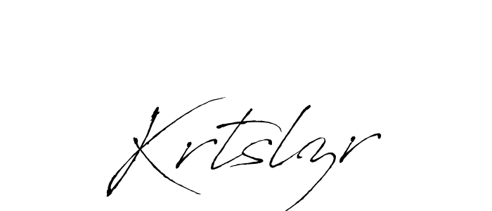 Design your own signature with our free online signature maker. With this signature software, you can create a handwritten (Antro_Vectra) signature for name Krtslzr. Krtslzr signature style 6 images and pictures png