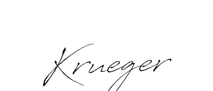 Use a signature maker to create a handwritten signature online. With this signature software, you can design (Antro_Vectra) your own signature for name Krueger. Krueger signature style 6 images and pictures png
