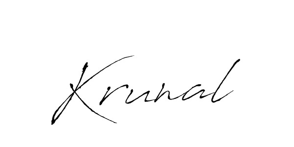 Similarly Antro_Vectra is the best handwritten signature design. Signature creator online .You can use it as an online autograph creator for name Krunal. Krunal signature style 6 images and pictures png