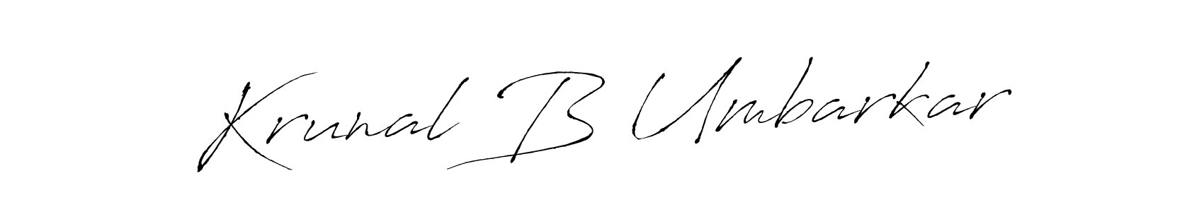 How to Draw Krunal B Umbarkar signature style? Antro_Vectra is a latest design signature styles for name Krunal B Umbarkar. Krunal B Umbarkar signature style 6 images and pictures png