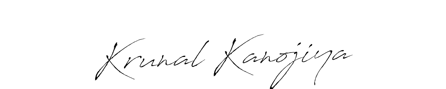 Make a short Krunal Kanojiya signature style. Manage your documents anywhere anytime using Antro_Vectra. Create and add eSignatures, submit forms, share and send files easily. Krunal Kanojiya signature style 6 images and pictures png