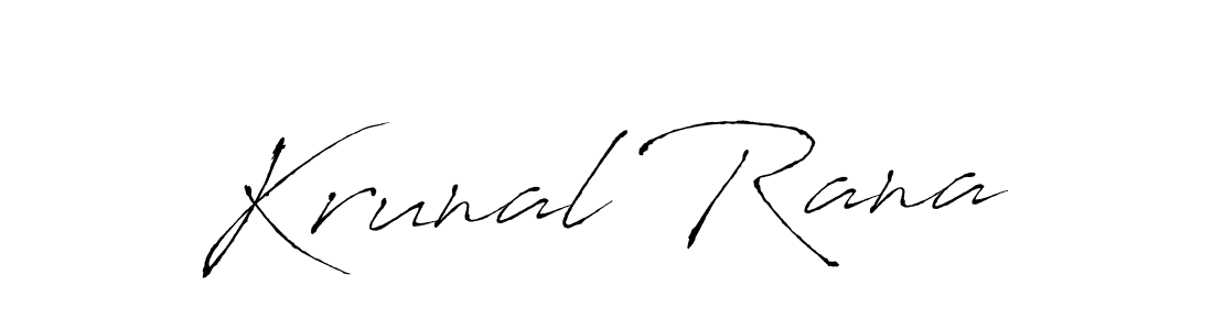 Similarly Antro_Vectra is the best handwritten signature design. Signature creator online .You can use it as an online autograph creator for name Krunal Rana. Krunal Rana signature style 6 images and pictures png