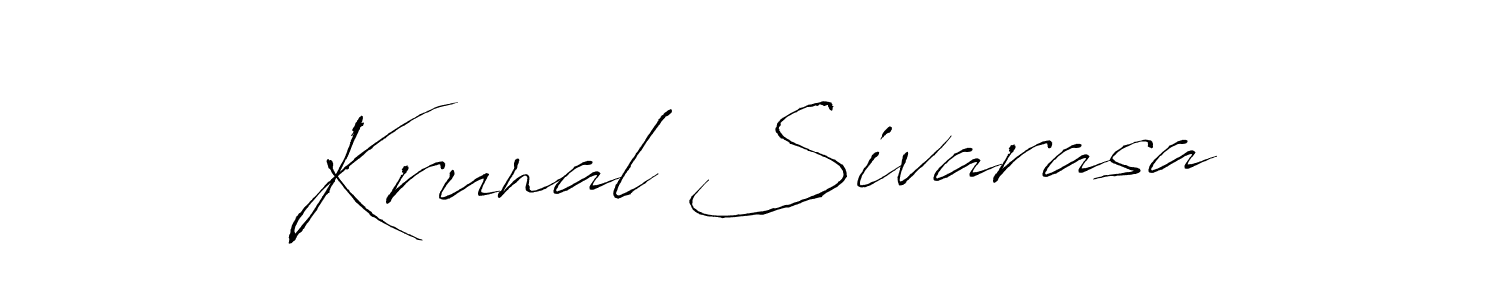 Make a beautiful signature design for name Krunal Sivarasa. Use this online signature maker to create a handwritten signature for free. Krunal Sivarasa signature style 6 images and pictures png