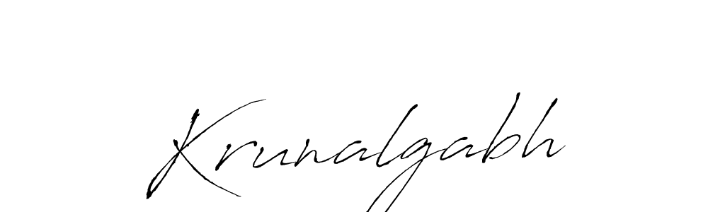 Also You can easily find your signature by using the search form. We will create Krunalgabh name handwritten signature images for you free of cost using Antro_Vectra sign style. Krunalgabh signature style 6 images and pictures png