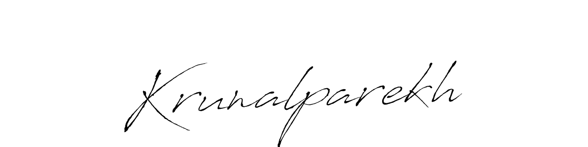 Also we have Krunalparekh name is the best signature style. Create professional handwritten signature collection using Antro_Vectra autograph style. Krunalparekh signature style 6 images and pictures png