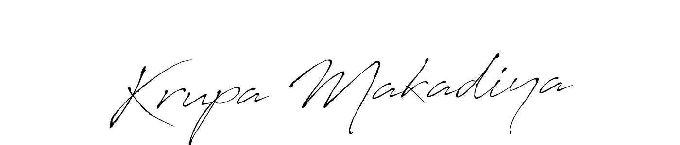 Make a beautiful signature design for name Krupa Makadiya. Use this online signature maker to create a handwritten signature for free. Krupa Makadiya signature style 6 images and pictures png