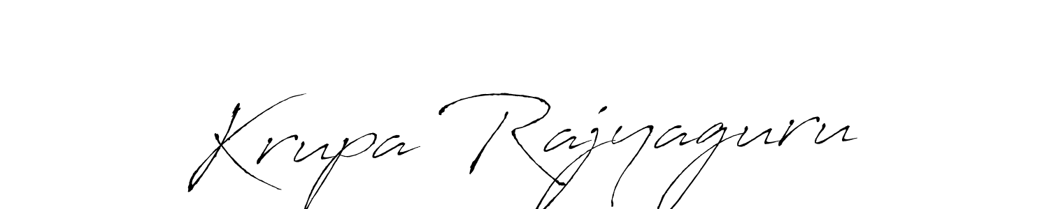 Create a beautiful signature design for name Krupa Rajyaguru. With this signature (Antro_Vectra) fonts, you can make a handwritten signature for free. Krupa Rajyaguru signature style 6 images and pictures png