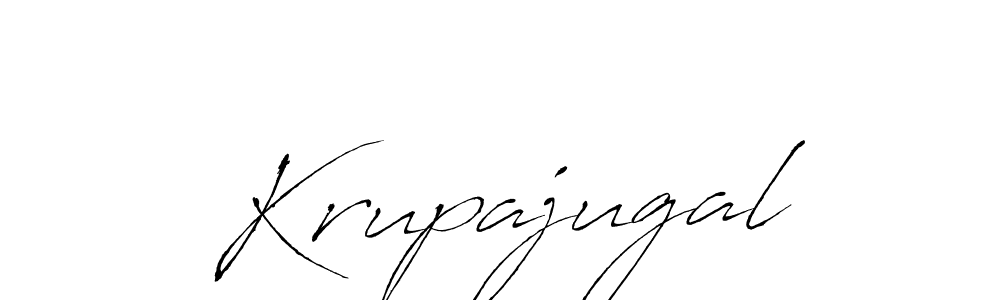 Design your own signature with our free online signature maker. With this signature software, you can create a handwritten (Antro_Vectra) signature for name Krupajugal. Krupajugal signature style 6 images and pictures png