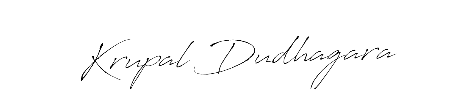 Design your own signature with our free online signature maker. With this signature software, you can create a handwritten (Antro_Vectra) signature for name Krupal Dudhagara. Krupal Dudhagara signature style 6 images and pictures png