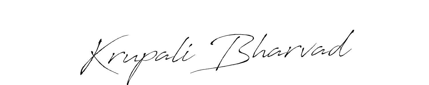 Create a beautiful signature design for name Krupali Bharvad. With this signature (Antro_Vectra) fonts, you can make a handwritten signature for free. Krupali Bharvad signature style 6 images and pictures png