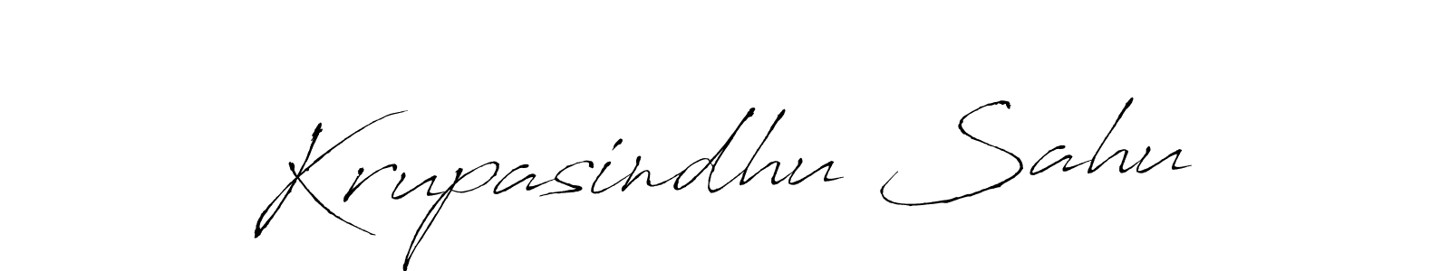 Design your own signature with our free online signature maker. With this signature software, you can create a handwritten (Antro_Vectra) signature for name Krupasindhu Sahu. Krupasindhu Sahu signature style 6 images and pictures png