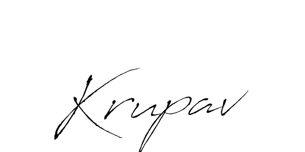 Also we have Krupav name is the best signature style. Create professional handwritten signature collection using Antro_Vectra autograph style. Krupav signature style 6 images and pictures png