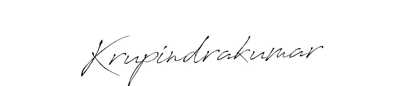 You should practise on your own different ways (Antro_Vectra) to write your name (Krupindrakumar) in signature. don't let someone else do it for you. Krupindrakumar signature style 6 images and pictures png