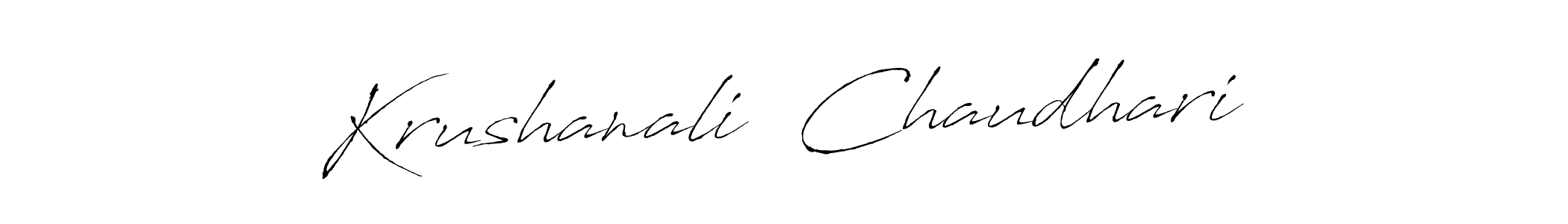 Make a short Krushanali  Chaudhari signature style. Manage your documents anywhere anytime using Antro_Vectra. Create and add eSignatures, submit forms, share and send files easily. Krushanali  Chaudhari signature style 6 images and pictures png