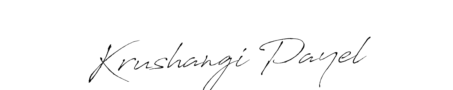 Check out images of Autograph of Krushangi Payel name. Actor Krushangi Payel Signature Style. Antro_Vectra is a professional sign style online. Krushangi Payel signature style 6 images and pictures png