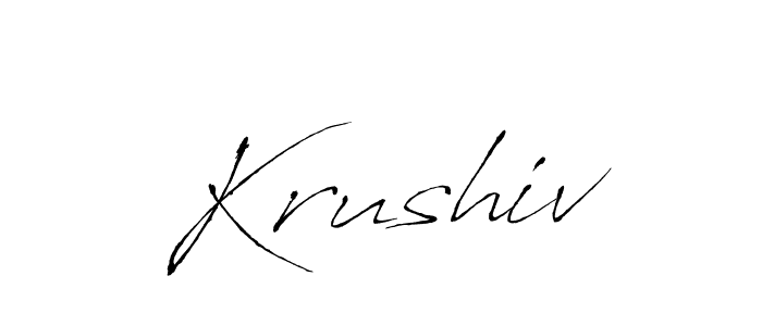 Antro_Vectra is a professional signature style that is perfect for those who want to add a touch of class to their signature. It is also a great choice for those who want to make their signature more unique. Get Krushiv name to fancy signature for free. Krushiv signature style 6 images and pictures png