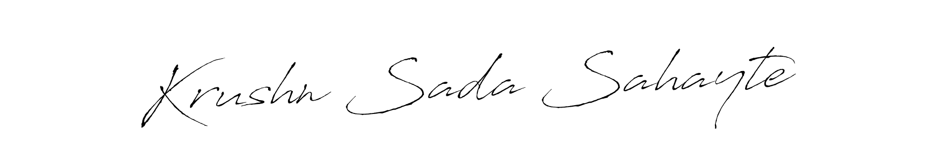 Once you've used our free online signature maker to create your best signature Antro_Vectra style, it's time to enjoy all of the benefits that Krushn Sada Sahayte name signing documents. Krushn Sada Sahayte signature style 6 images and pictures png