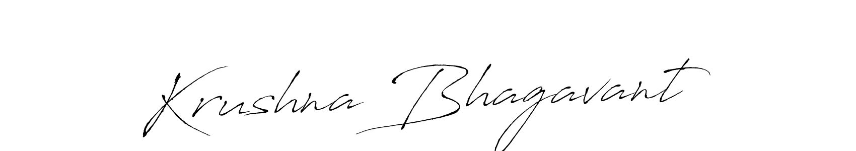 Antro_Vectra is a professional signature style that is perfect for those who want to add a touch of class to their signature. It is also a great choice for those who want to make their signature more unique. Get Krushna Bhagavant name to fancy signature for free. Krushna Bhagavant signature style 6 images and pictures png