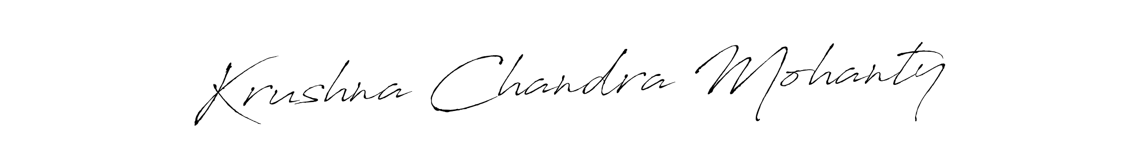 Krushna Chandra Mohanty stylish signature style. Best Handwritten Sign (Antro_Vectra) for my name. Handwritten Signature Collection Ideas for my name Krushna Chandra Mohanty. Krushna Chandra Mohanty signature style 6 images and pictures png