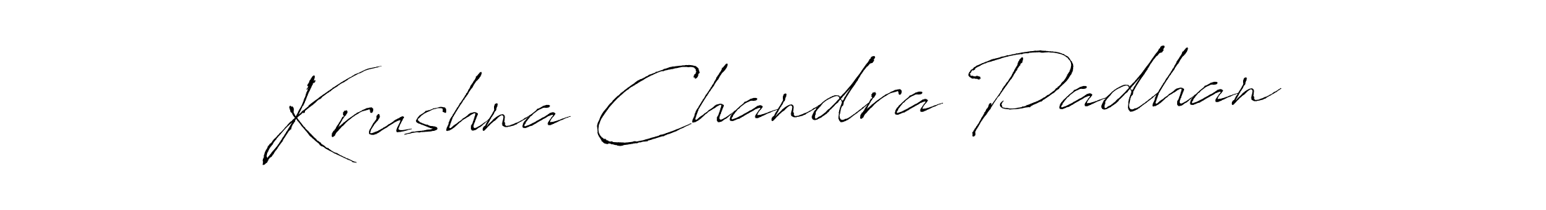 Krushna Chandra Padhan stylish signature style. Best Handwritten Sign (Antro_Vectra) for my name. Handwritten Signature Collection Ideas for my name Krushna Chandra Padhan. Krushna Chandra Padhan signature style 6 images and pictures png