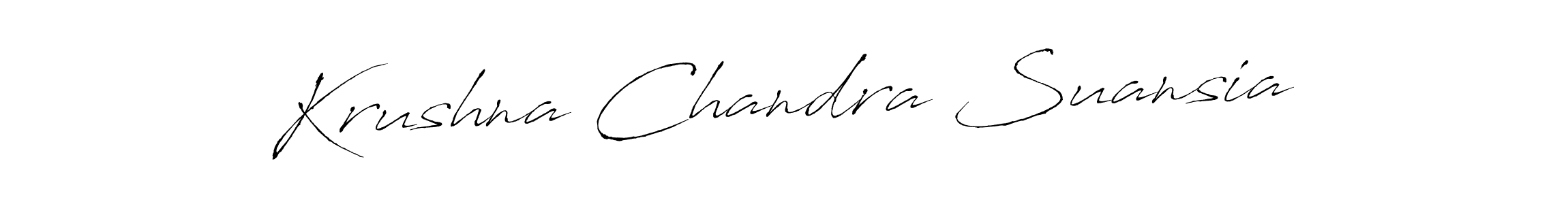 Make a beautiful signature design for name Krushna Chandra Suansia. Use this online signature maker to create a handwritten signature for free. Krushna Chandra Suansia signature style 6 images and pictures png