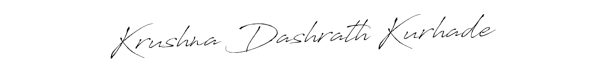 Make a beautiful signature design for name Krushna Dashrath Kurhade. With this signature (Antro_Vectra) style, you can create a handwritten signature for free. Krushna Dashrath Kurhade signature style 6 images and pictures png