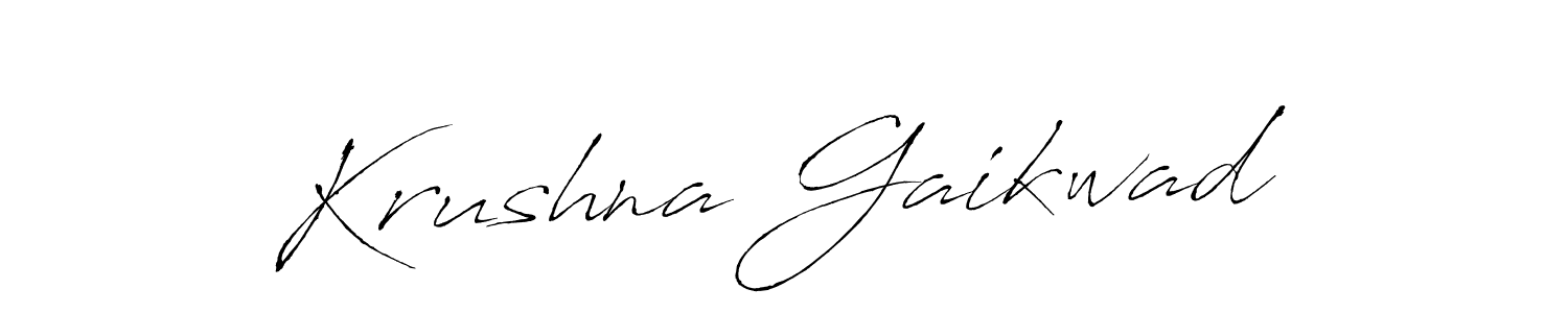 Krushna Gaikwad stylish signature style. Best Handwritten Sign (Antro_Vectra) for my name. Handwritten Signature Collection Ideas for my name Krushna Gaikwad. Krushna Gaikwad signature style 6 images and pictures png