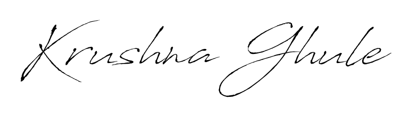 You should practise on your own different ways (Antro_Vectra) to write your name (Krushna Ghule) in signature. Don't let someone else do it for you. Krushna Ghule signature style 6 images and pictures png