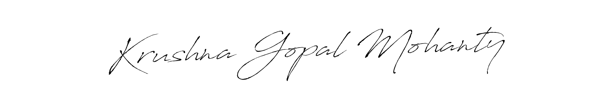 Make a short Krushna Gopal Mohanty signature style. Manage your documents anywhere anytime using Antro_Vectra. Create and add eSignatures, submit forms, share and send files easily. Krushna Gopal Mohanty signature style 6 images and pictures png