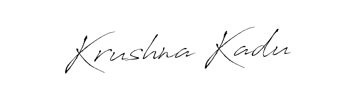 Antro_Vectra is a professional signature style that is perfect for those who want to add a touch of class to their signature. It is also a great choice for those who want to make their signature more unique. Get Krushna Kadu name to fancy signature for free. Krushna Kadu signature style 6 images and pictures png