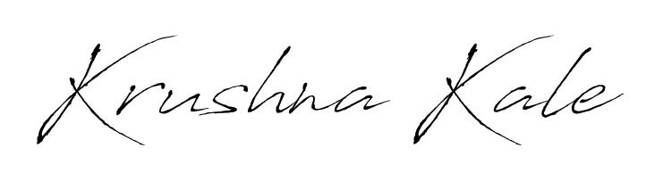 An effortless, minimalist signature concept for Krushna Kale using Antro_Vectra design. Clean lines that look great on any document. Krushna Kale signature style 6 images and pictures png