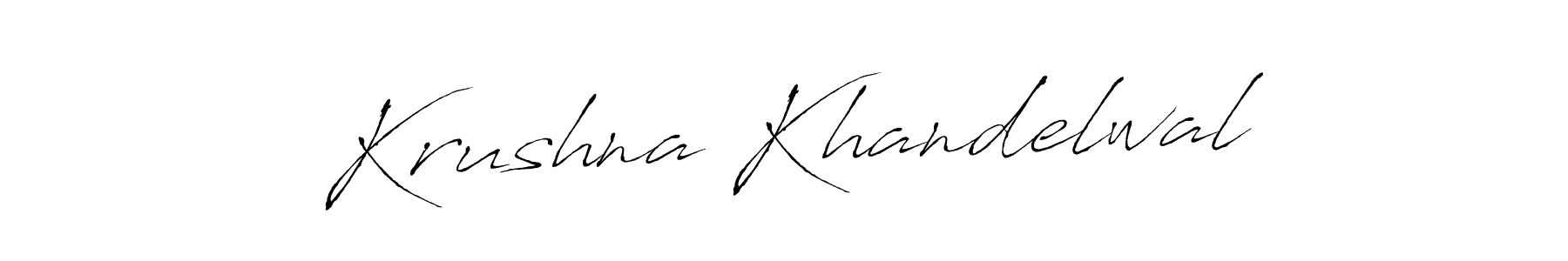 This is the best signature style for the Krushna Khandelwal name. Also you like these signature font (Antro_Vectra). Mix name signature. Krushna Khandelwal signature style 6 images and pictures png