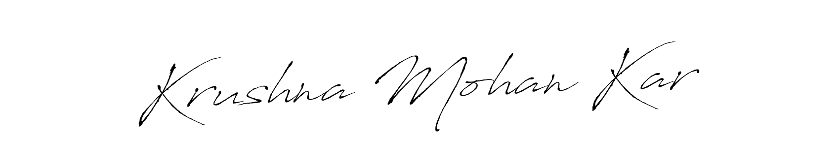 This is the best signature style for the Krushna Mohan Kar name. Also you like these signature font (Antro_Vectra). Mix name signature. Krushna Mohan Kar signature style 6 images and pictures png