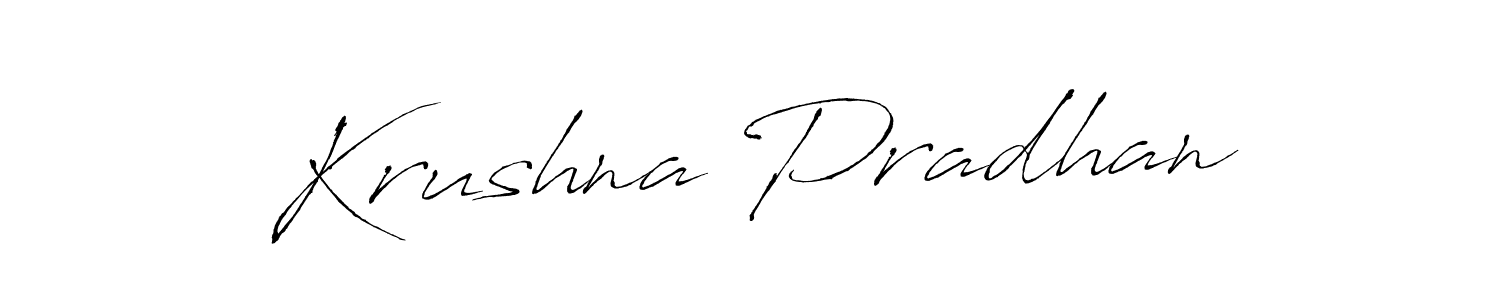 Krushna Pradhan stylish signature style. Best Handwritten Sign (Antro_Vectra) for my name. Handwritten Signature Collection Ideas for my name Krushna Pradhan. Krushna Pradhan signature style 6 images and pictures png