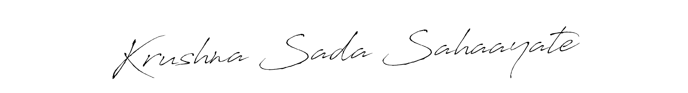 Krushna Sada Sahaayate stylish signature style. Best Handwritten Sign (Antro_Vectra) for my name. Handwritten Signature Collection Ideas for my name Krushna Sada Sahaayate. Krushna Sada Sahaayate signature style 6 images and pictures png