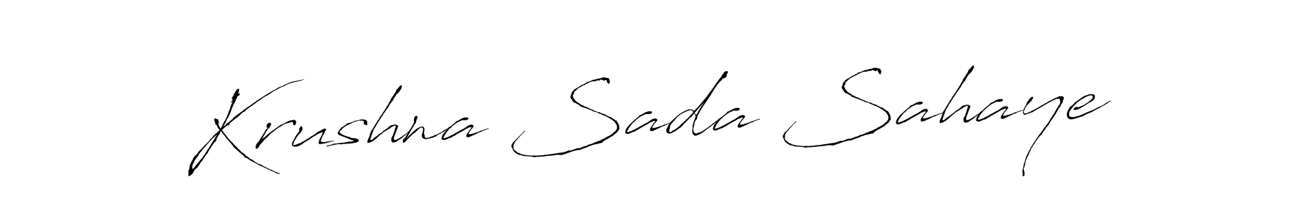 Krushna Sada Sahaye stylish signature style. Best Handwritten Sign (Antro_Vectra) for my name. Handwritten Signature Collection Ideas for my name Krushna Sada Sahaye. Krushna Sada Sahaye signature style 6 images and pictures png