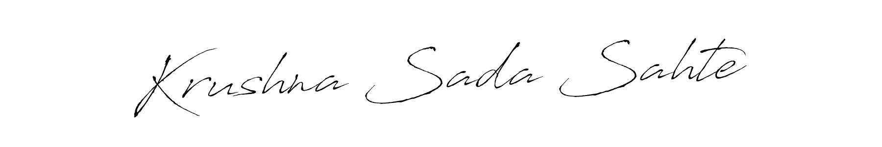 Similarly Antro_Vectra is the best handwritten signature design. Signature creator online .You can use it as an online autograph creator for name Krushna Sada Sahte. Krushna Sada Sahte signature style 6 images and pictures png