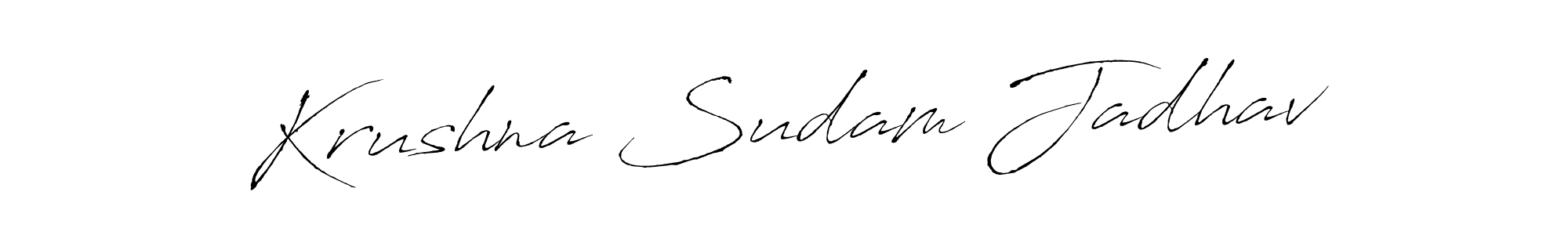 Make a beautiful signature design for name Krushna Sudam Jadhav. Use this online signature maker to create a handwritten signature for free. Krushna Sudam Jadhav signature style 6 images and pictures png