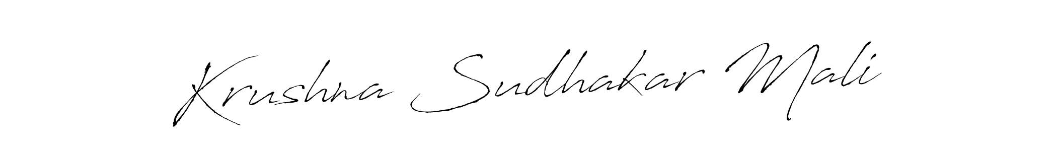 Also we have Krushna Sudhakar Mali name is the best signature style. Create professional handwritten signature collection using Antro_Vectra autograph style. Krushna Sudhakar Mali signature style 6 images and pictures png