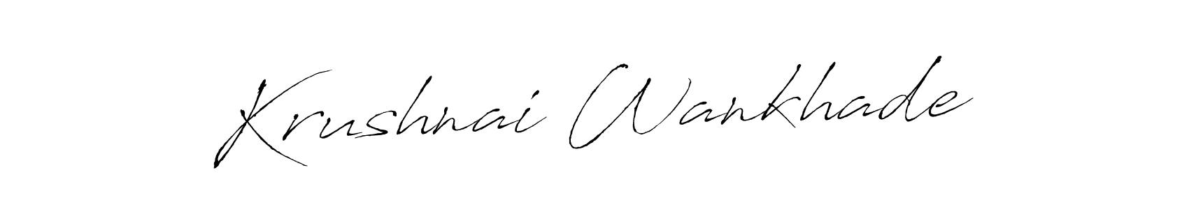 Here are the top 10 professional signature styles for the name Krushnai Wankhade. These are the best autograph styles you can use for your name. Krushnai Wankhade signature style 6 images and pictures png