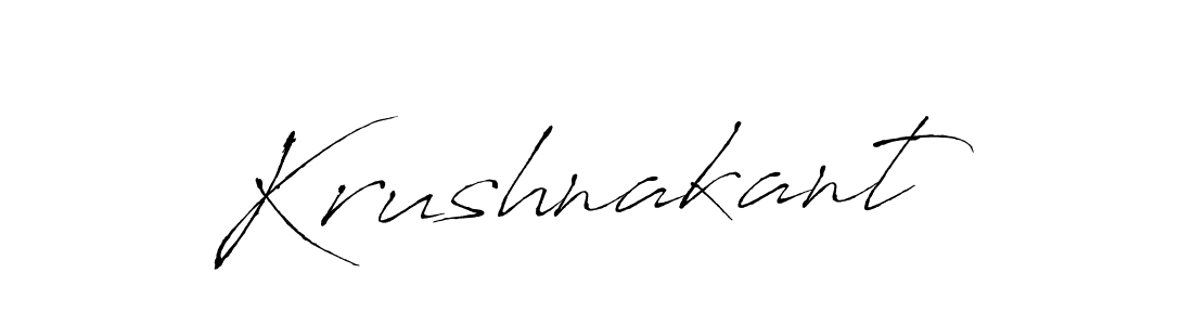 Create a beautiful signature design for name Krushnakant. With this signature (Antro_Vectra) fonts, you can make a handwritten signature for free. Krushnakant signature style 6 images and pictures png