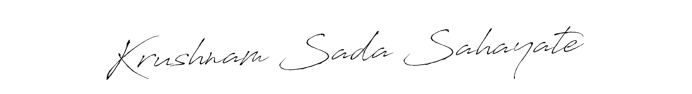 It looks lik you need a new signature style for name Krushnam Sada Sahayate. Design unique handwritten (Antro_Vectra) signature with our free signature maker in just a few clicks. Krushnam Sada Sahayate signature style 6 images and pictures png