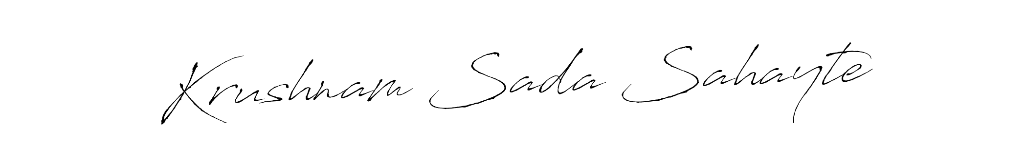 This is the best signature style for the Krushnam Sada Sahayte name. Also you like these signature font (Antro_Vectra). Mix name signature. Krushnam Sada Sahayte signature style 6 images and pictures png