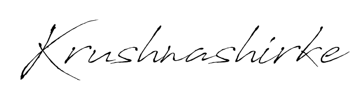 If you are searching for the best signature style for your name Krushnashirke, here we have designed multiple signature styles using Antro_Vectra. Krushnashirke signature style 6 images and pictures png
