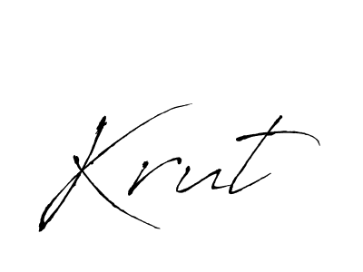 You should practise on your own different ways (Antro_Vectra) to write your name (Krut) in signature. don't let someone else do it for you. Krut signature style 6 images and pictures png