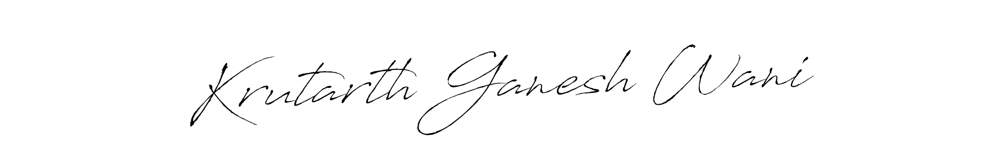 How to Draw Krutarth Ganesh Wani signature style? Antro_Vectra is a latest design signature styles for name Krutarth Ganesh Wani. Krutarth Ganesh Wani signature style 6 images and pictures png