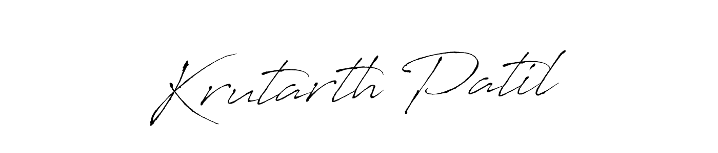 Also You can easily find your signature by using the search form. We will create Krutarth Patil name handwritten signature images for you free of cost using Antro_Vectra sign style. Krutarth Patil signature style 6 images and pictures png