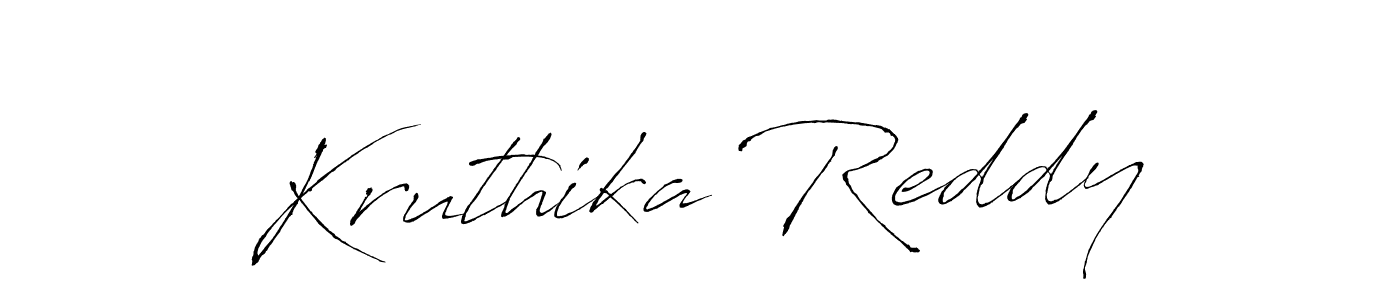 How to make Kruthika Reddy signature? Antro_Vectra is a professional autograph style. Create handwritten signature for Kruthika Reddy name. Kruthika Reddy signature style 6 images and pictures png