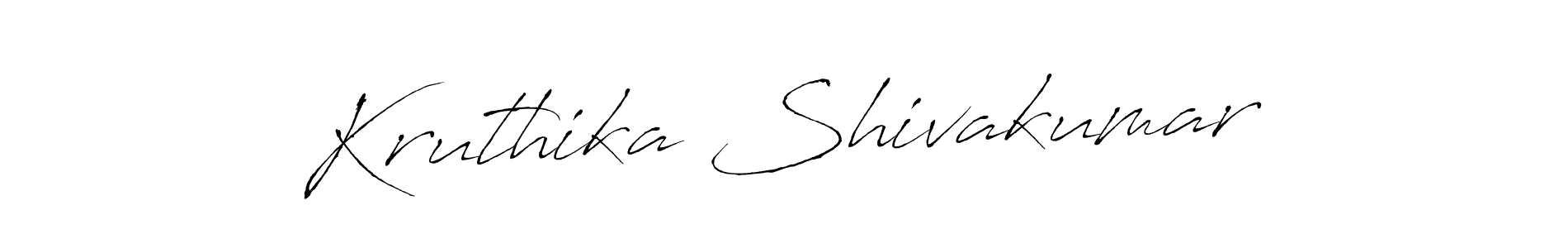 This is the best signature style for the Kruthika Shivakumar name. Also you like these signature font (Antro_Vectra). Mix name signature. Kruthika Shivakumar signature style 6 images and pictures png